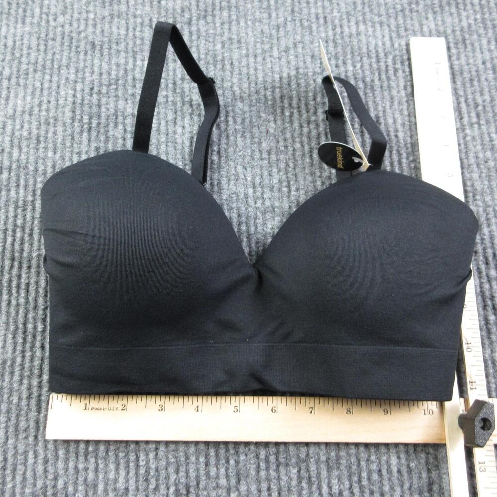 Truekind Bra Womens S Black Supportive Comfort Wireless Shaping Molded NWT
